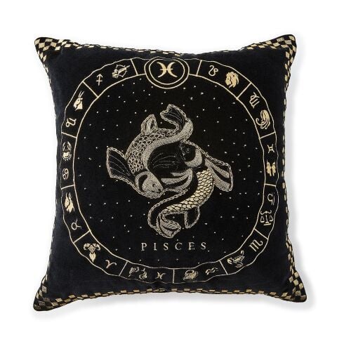 Pisces Zodiac Throw Pillow