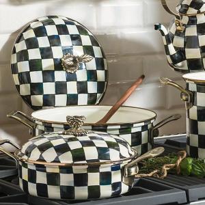 Courtly Check Enamel 5 Qt. Casserole