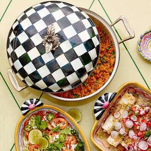Courtly Check Enamel 5 Qt. Casserole