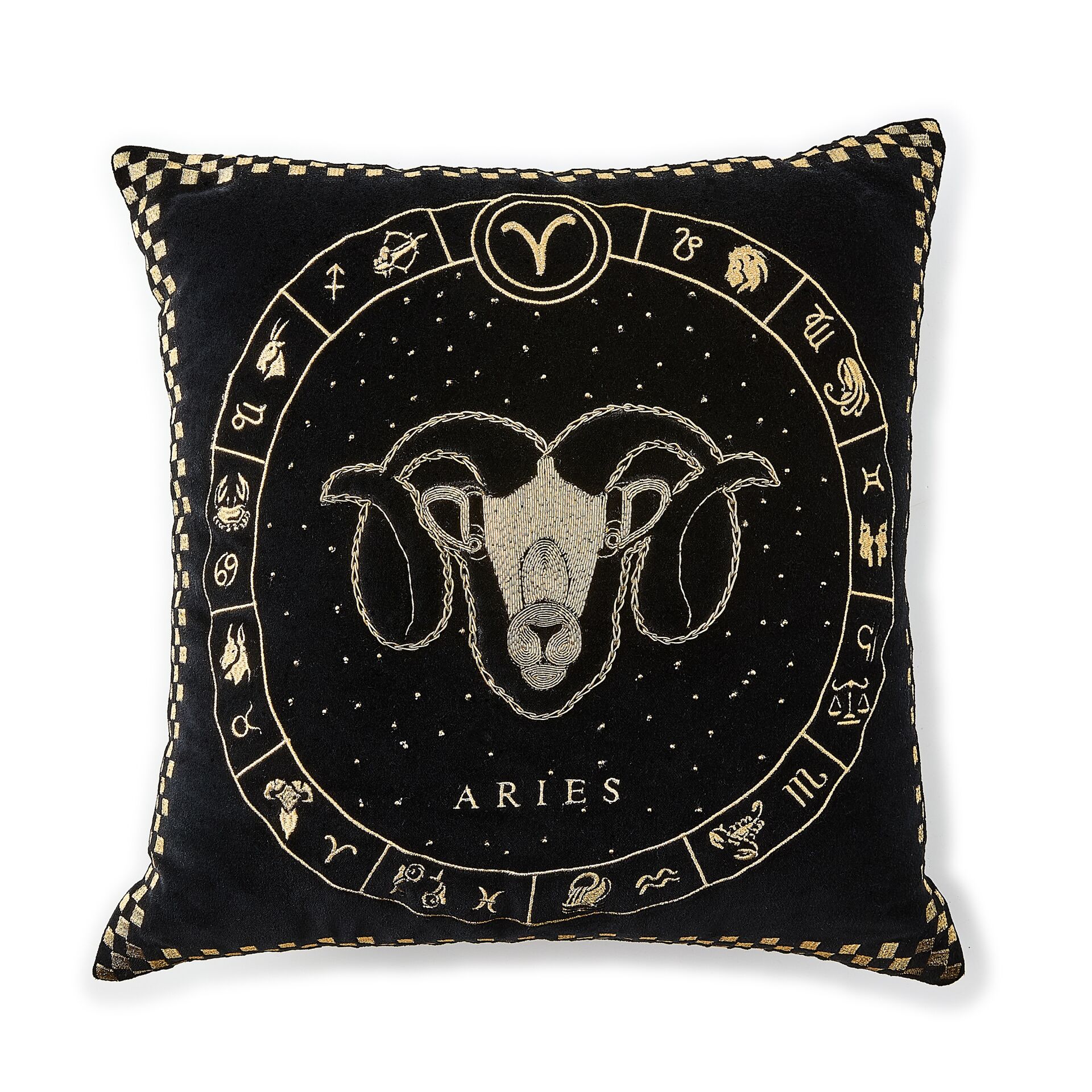 Aries Zodiac Throw Pillow