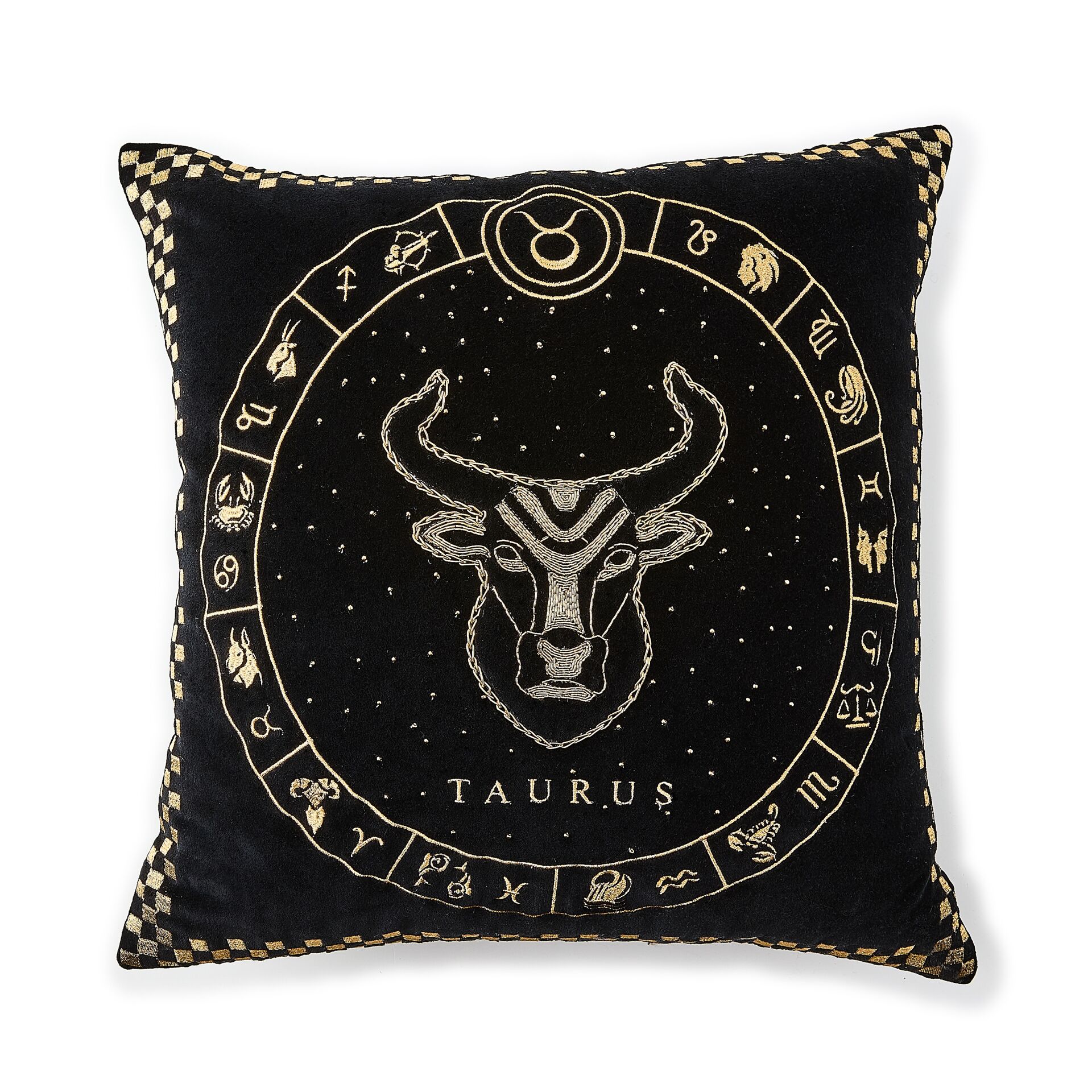 Taurus Zodiac Throw Pillow