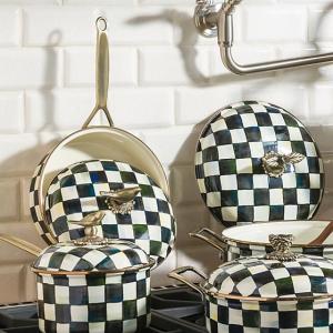 Courtly Check Enamel 3 Qt. Saute Pan