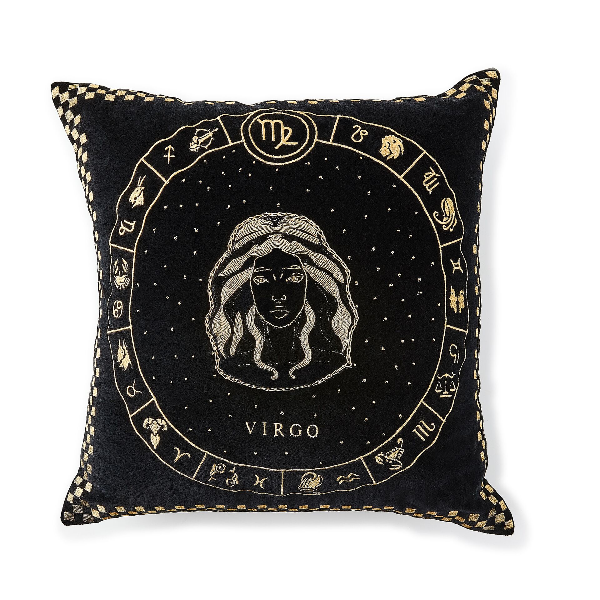 Virgo Zodiac Throw Pillow