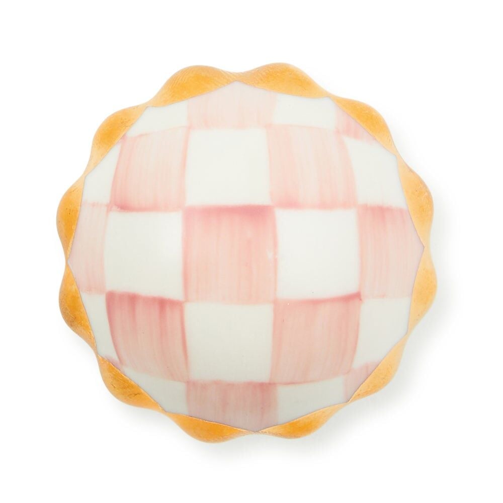 Rosy Check Petit Four Round Knob