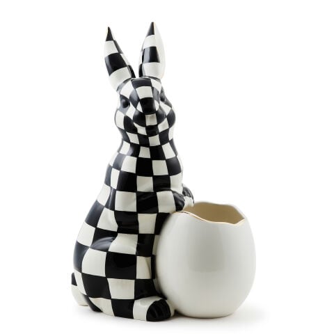 White Rabbit Ceramic Large Bunny Vase