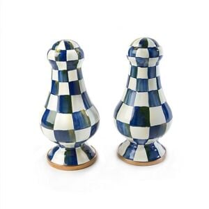 Royal Check Large Salt & Pepper Shakers