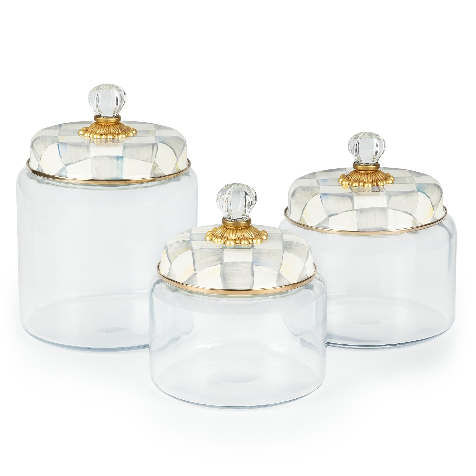 Sterling Check Medium Kitchen Canister