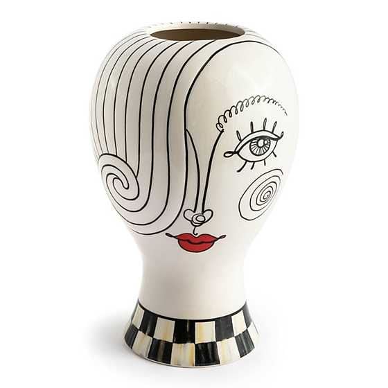 Doodles Lady Head Vase