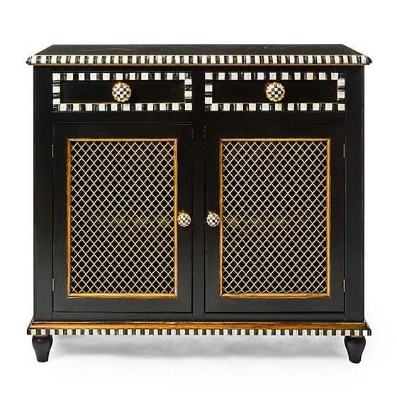 Courtly Criss-Cross Small Cabinet