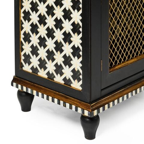 Courtly Criss-Cross Small Cabinet
