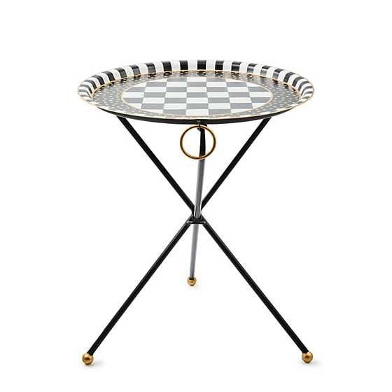 Tilt Top Black Tripod Table