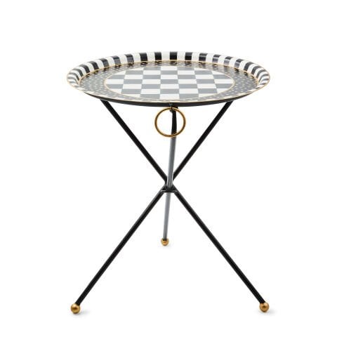 Tilt Top Black Tripod Table