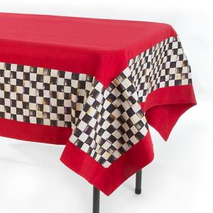Courtly Check Red Tablecloth - Small