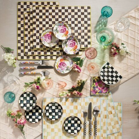 Flower Market Appetizer Plates - Set of 4