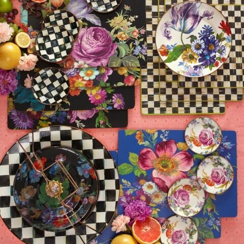 Flower Market Appetizer Plates - Set of 4