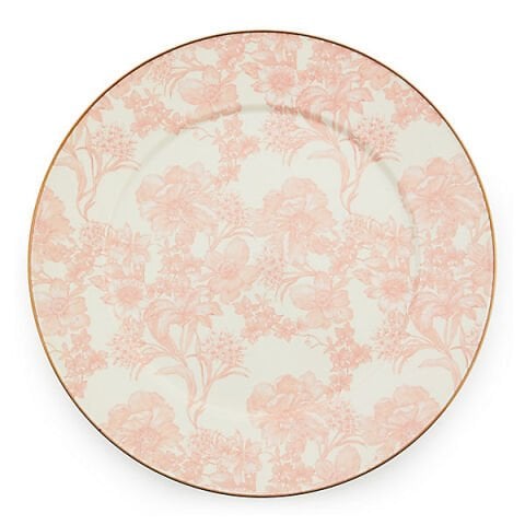 Rosy English Garden Enamel Serving Platter