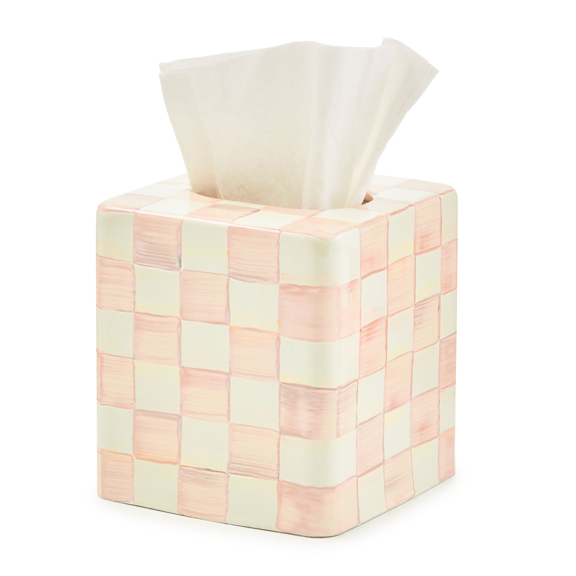 Rosy Check Boutique Tissue Box Cover