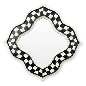 Courtly Quatriflower Small Wall Mirror