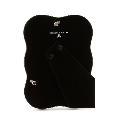 Wavy Check Silver Plated 4''x 6'' Frame