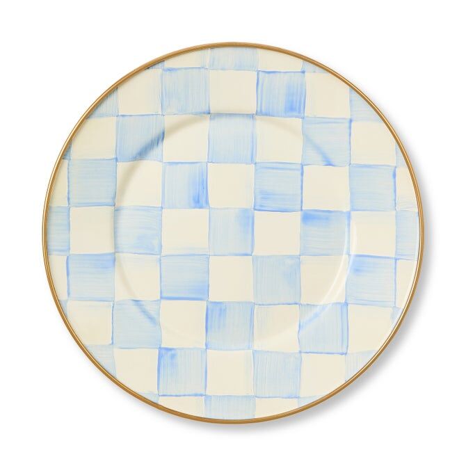 Sky Check Salad Dessert Plate