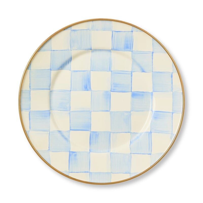 Sky Check Salad Dessert Plate