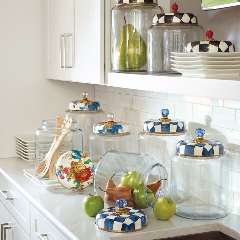 Royal Check Storage Canister - Biggest