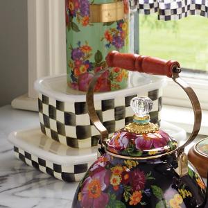 Courtly Check Enamel Storage - Deep