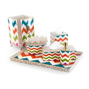 Trampoline Boutique Tissue Box Cover - White