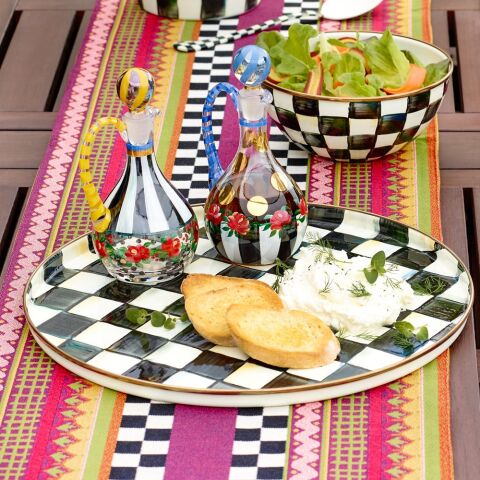MacKenzie-ChildsCourtly Check Round Tray