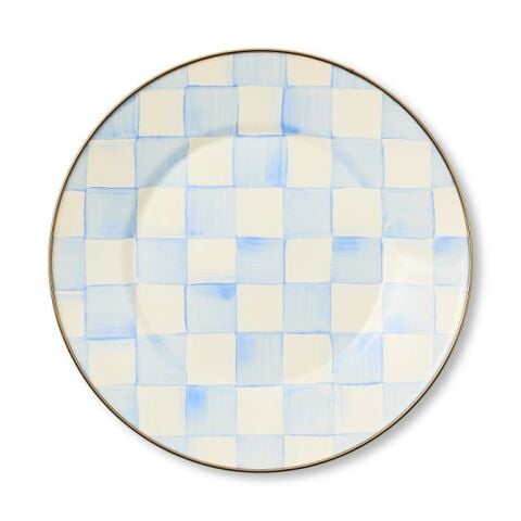 Sky Check Dinner Plate