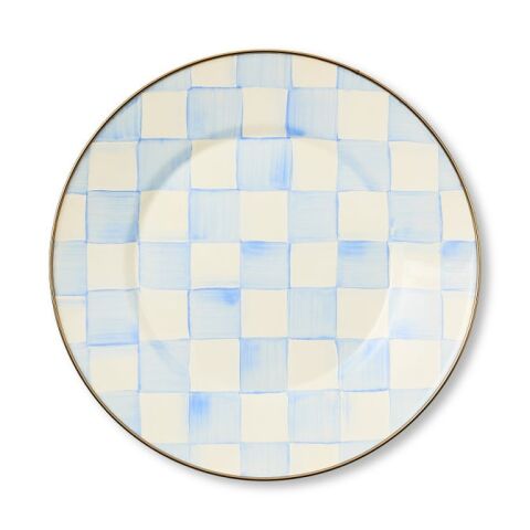Sky Check Dinner Plate