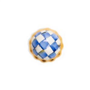 Petit Four Round Knob - Royal Check