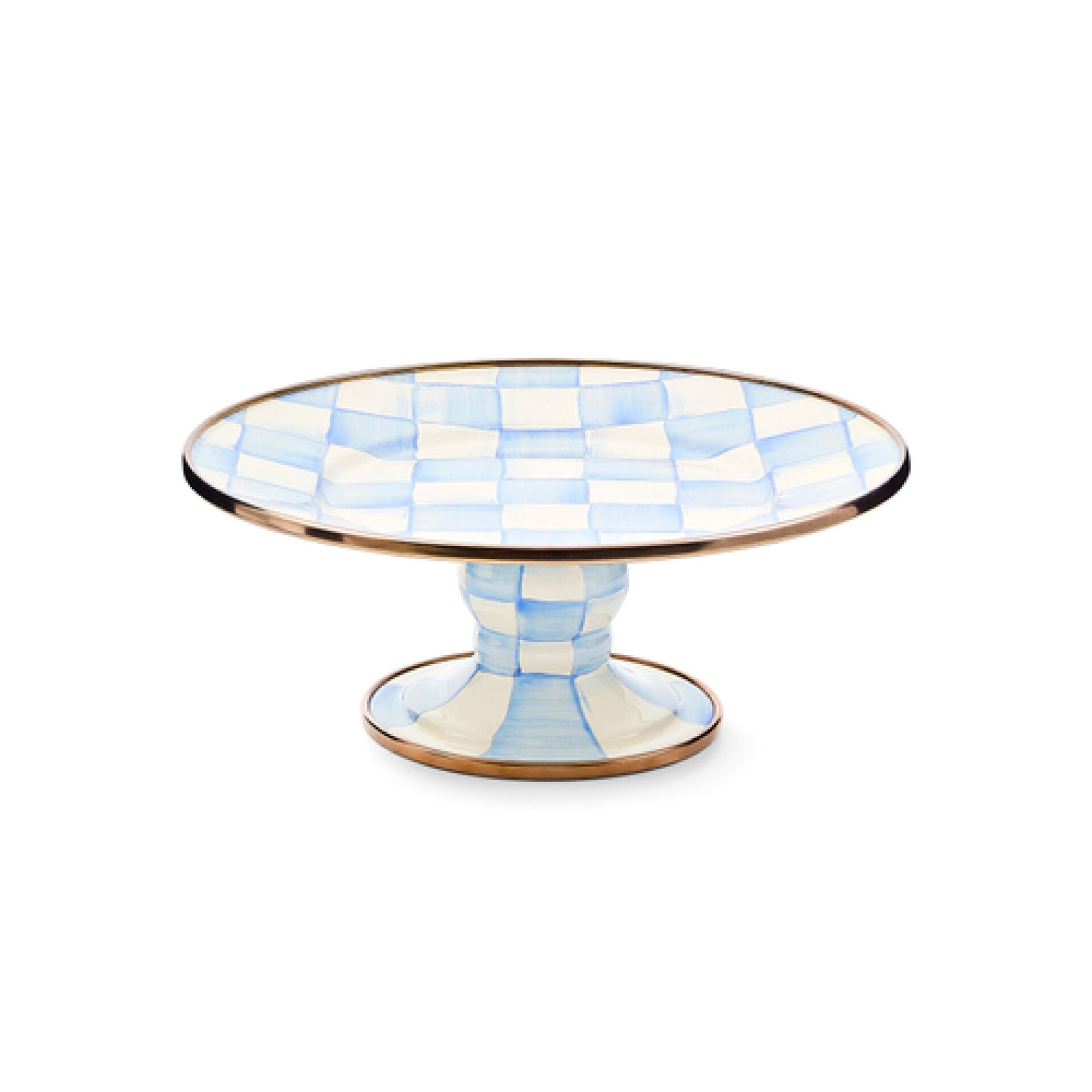 Sky Check Mini Pedestal Platter