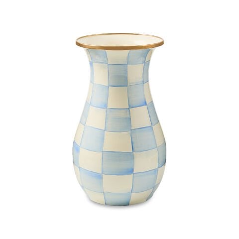 Sky Check Tall Vase