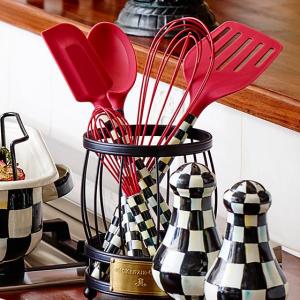 Courtly Check Slotted Turner - Red