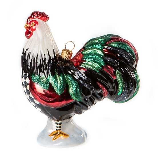 Glass Ornament - Rooster