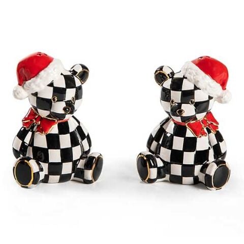 Courtly Santa Bear Salt & Pepper Set