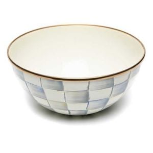Sterling Check Enamel Everyday Bowl - Small