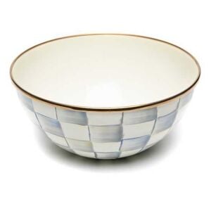 Sterling Check Enamel Everyday Bowl - Small