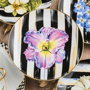 Thistle & Bee Salad Plate - Iris