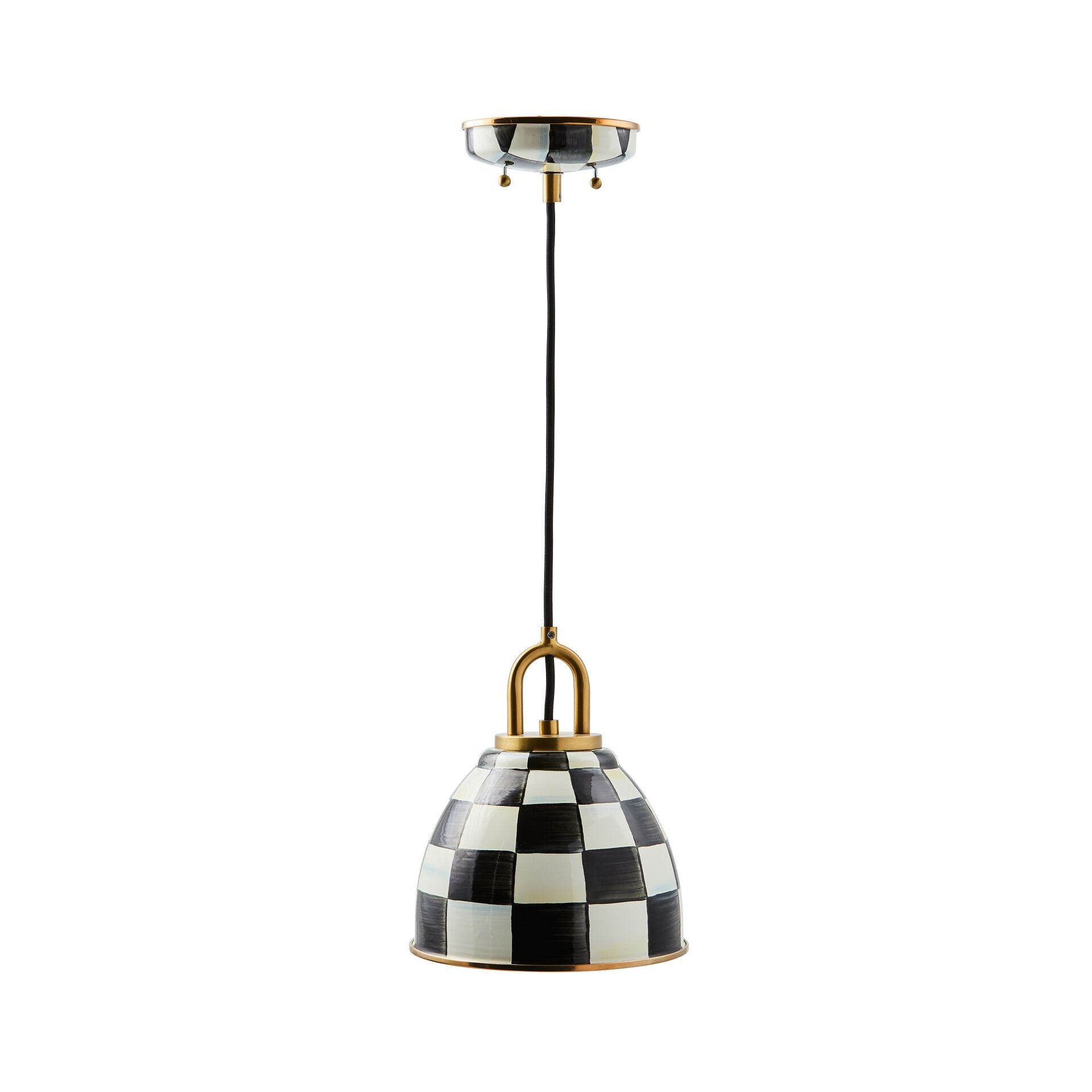 Courtly Check 8'' Dome Pendant Lamp