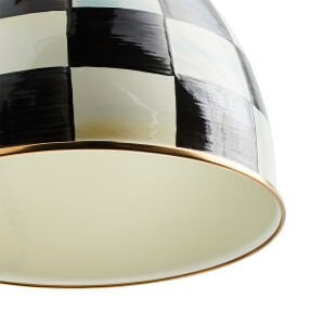 Courtly Check 8'' Dome Pendant Lamp