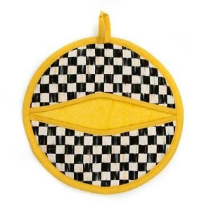 Gingham Sunflower Potholder