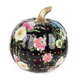 Flower Market Pumpkin - Medium - Black