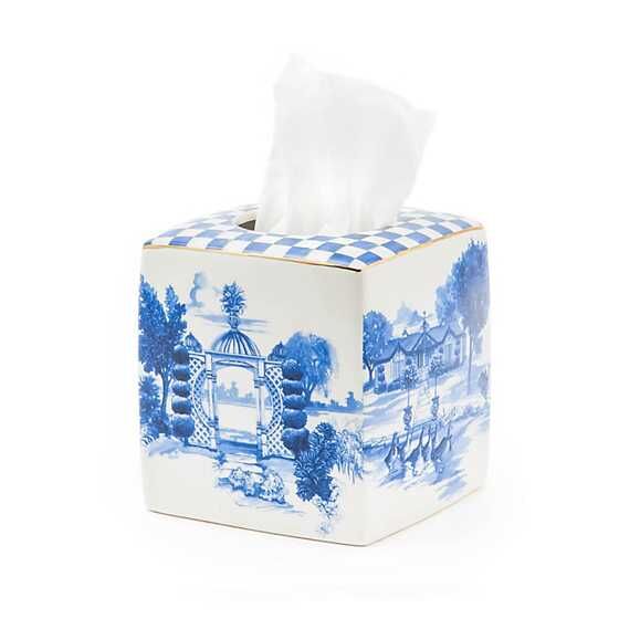 Royal Toile Tissue Holder