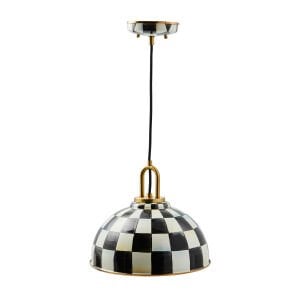 Courtly Check 12'' Dome Pendant Lamp