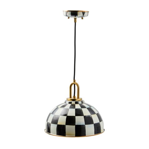 Courtly Check 12'' Dome Pendant Lamp
