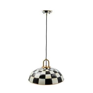 Courtly Check 18'' Dome Pendant Lamp