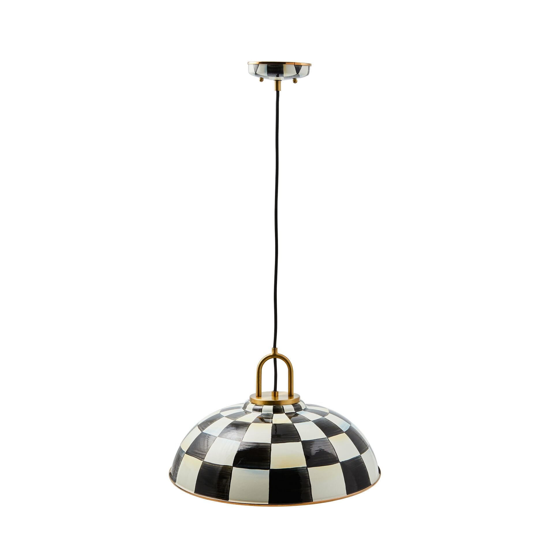 Courtly Check 18'' Dome Pendant Lamp