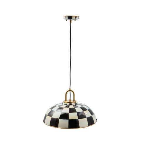 Courtly Check 18'' Dome Pendant Lamp